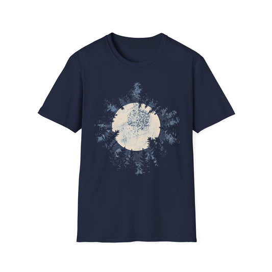 Moon in the Forest Camping T-Shirt