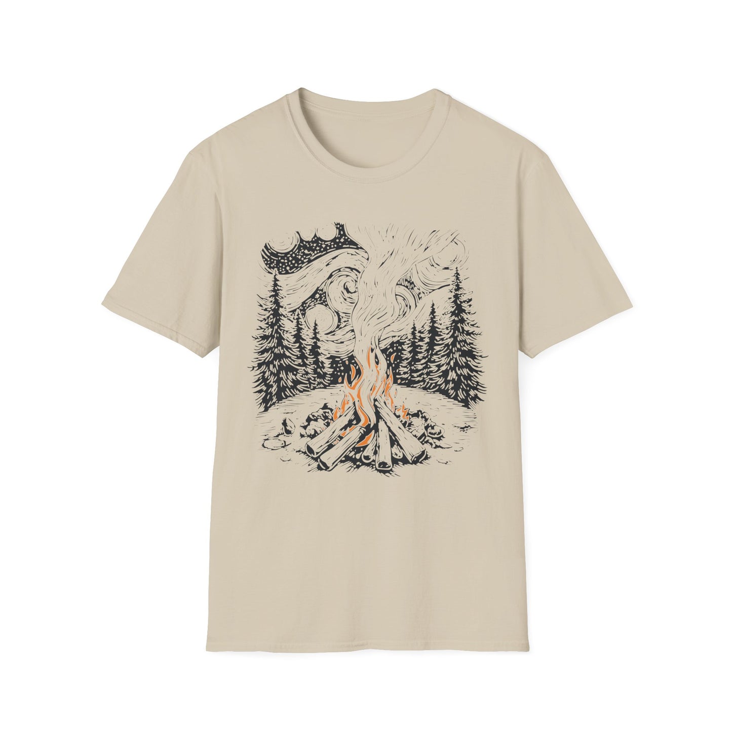 Starry Campfire Night T-Shirt