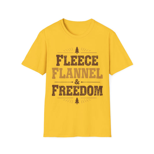 'Fleece Flannel and Freedom' T-Shirt