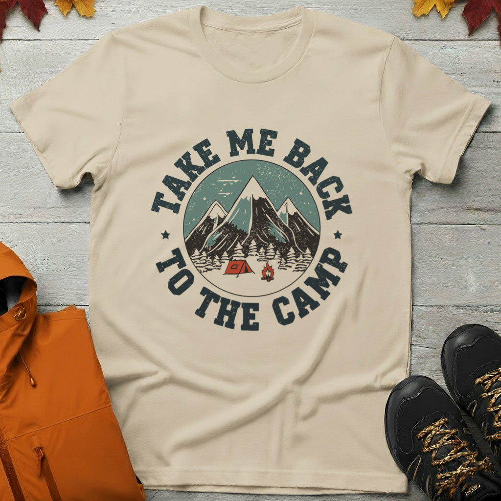 'Take me back to the camp' Camping T-Shirt