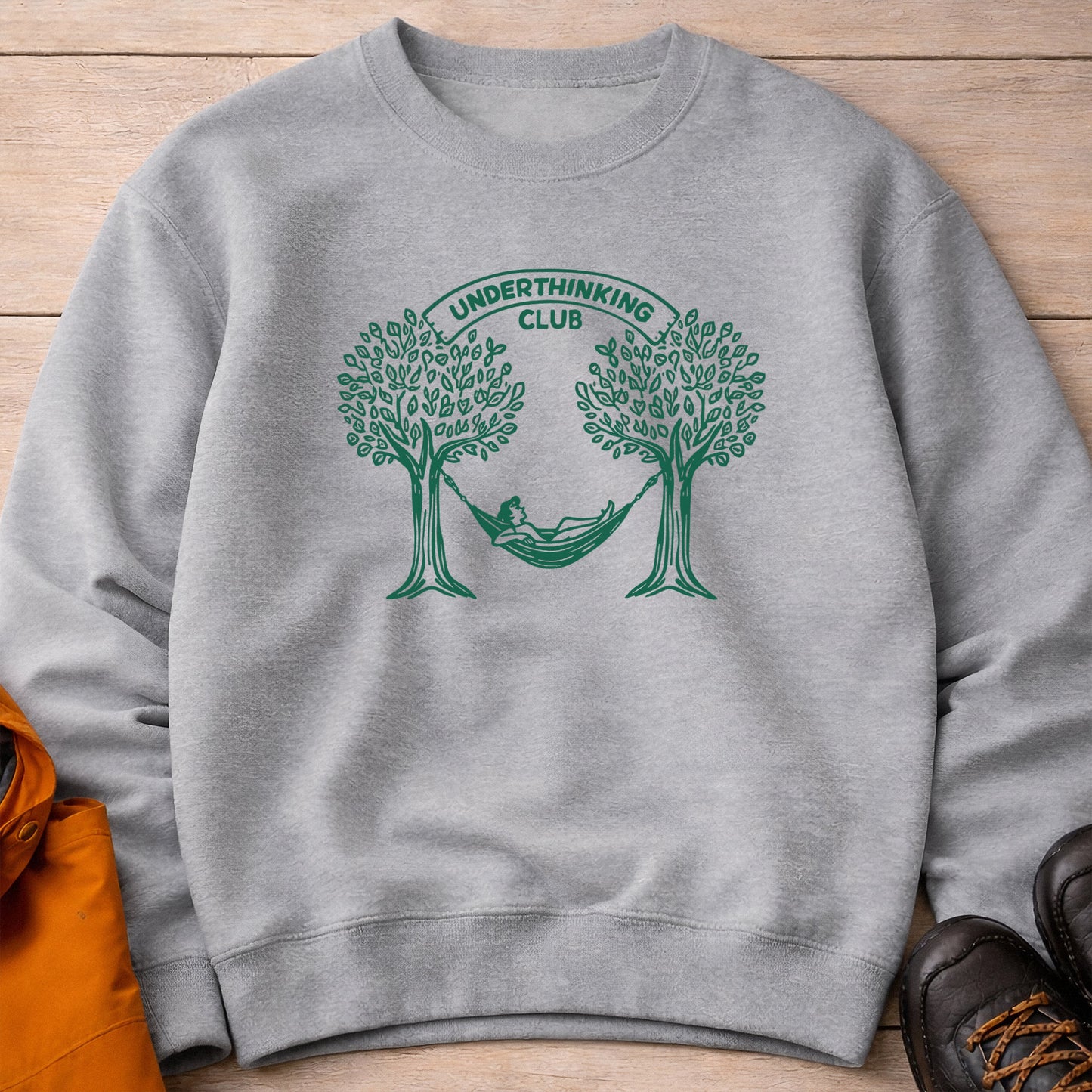 Underthinking Club Crewneck – Unisex Nature Sweatshirt