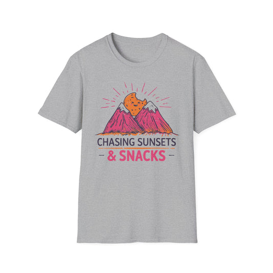 'Chasing Sunsets and Snacks' T-Shirt