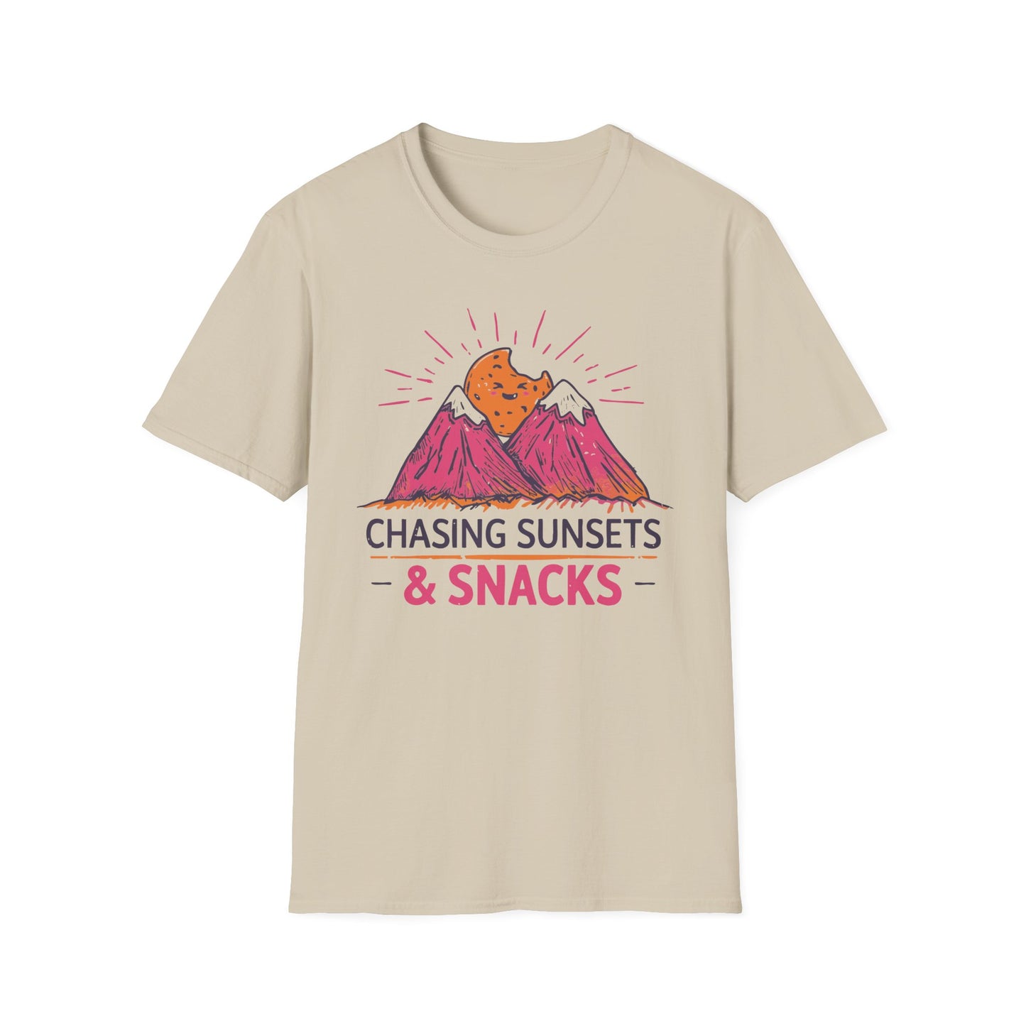 'Chasing Sunsets and Snacks' T-Shirt