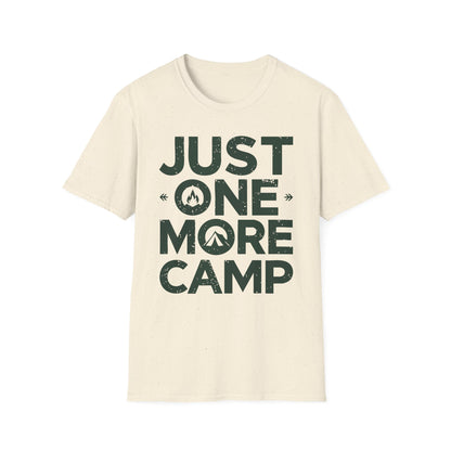 Just One More Camp T-Shirt – Camping & Outdoor Graphic Tee