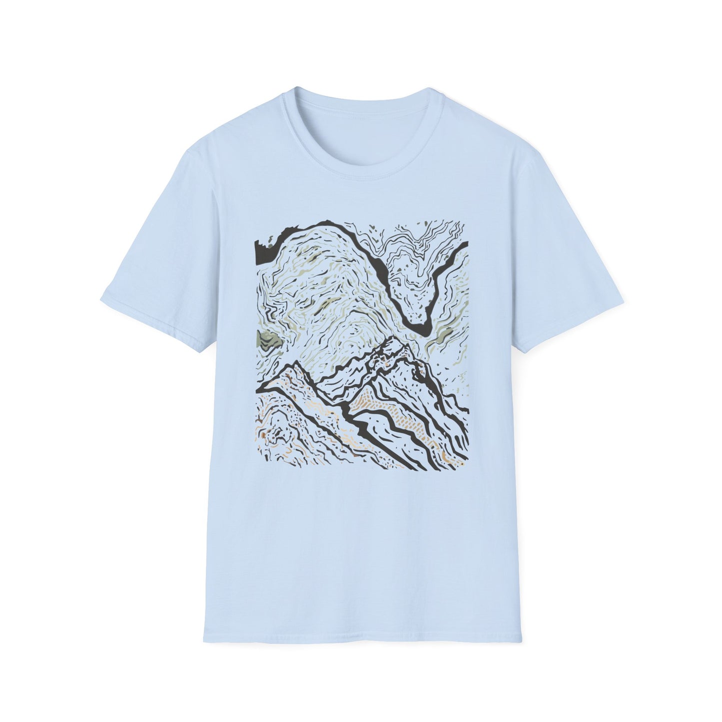 Abstract Mountain Flow T-Shirt