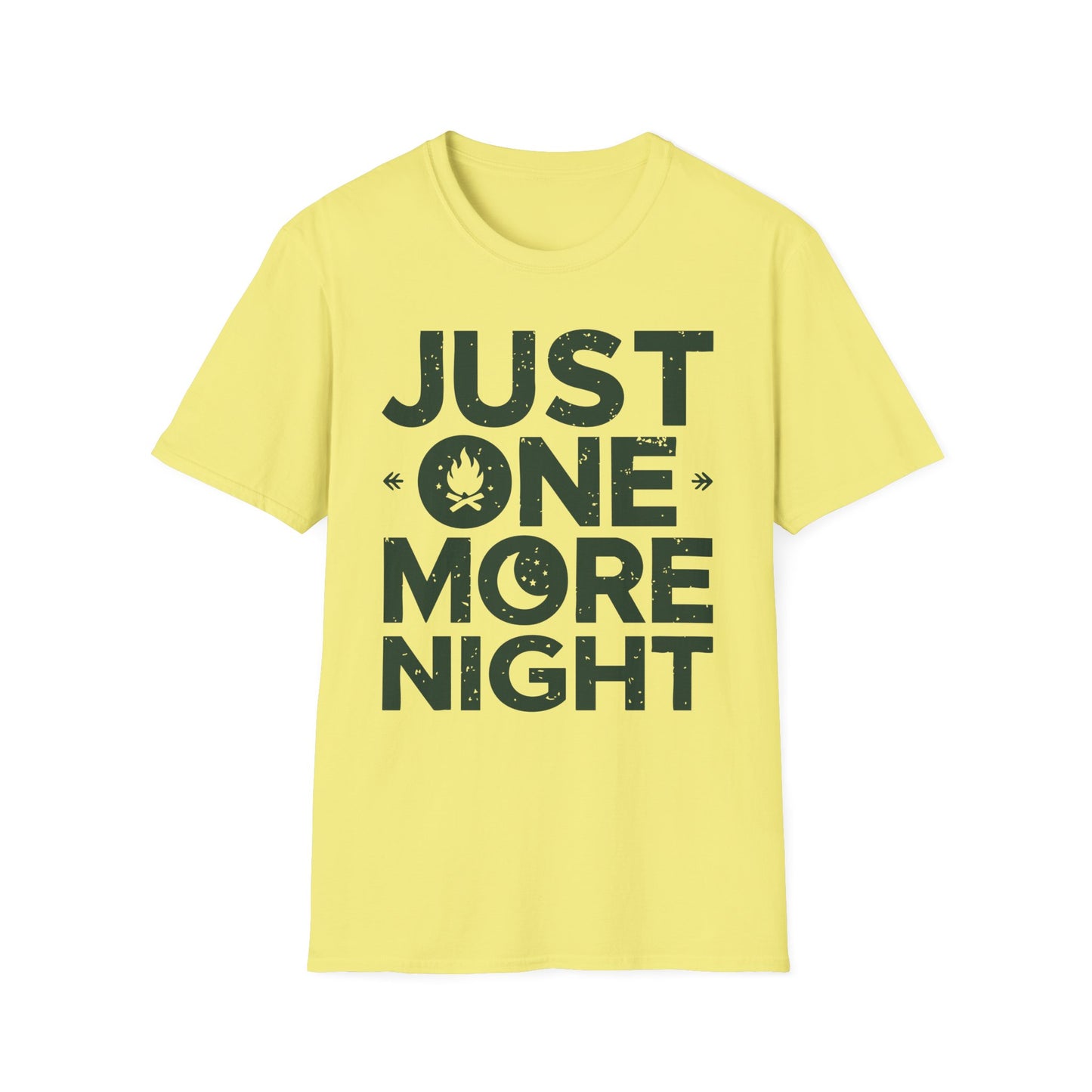 Just One More Night T-Shirt – Camping & Outdoor Graphic Tee