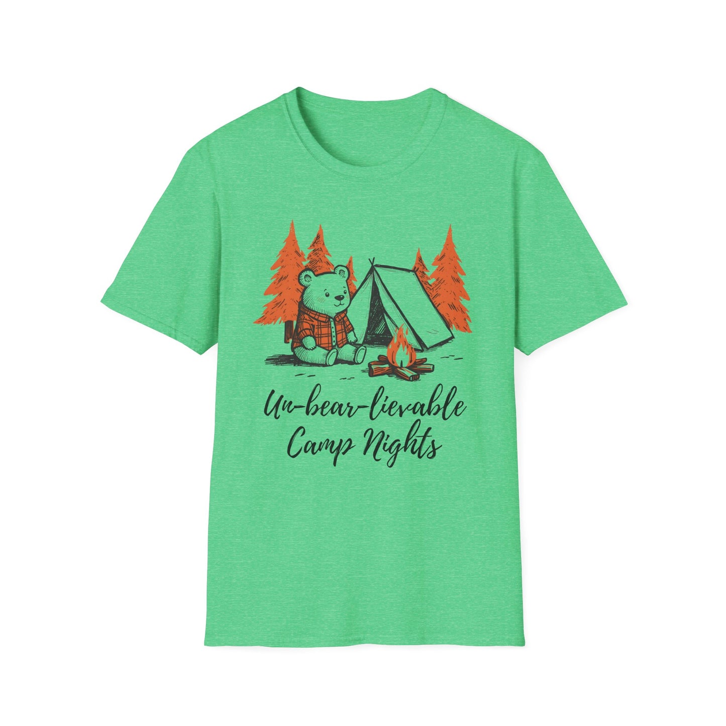 'Un-bear-lievable Camp Nights' Camping T-Shirt