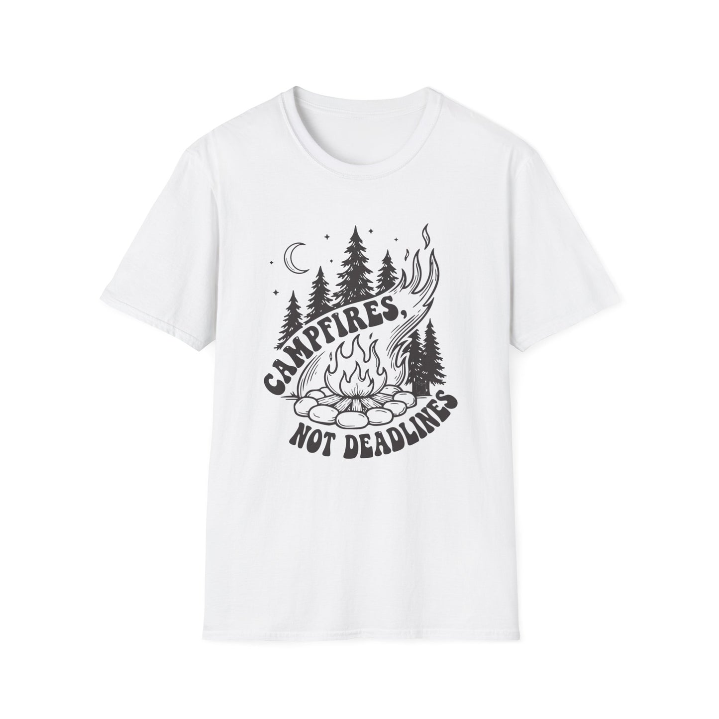 'Campfires, Not Deadlines' T-Shirt