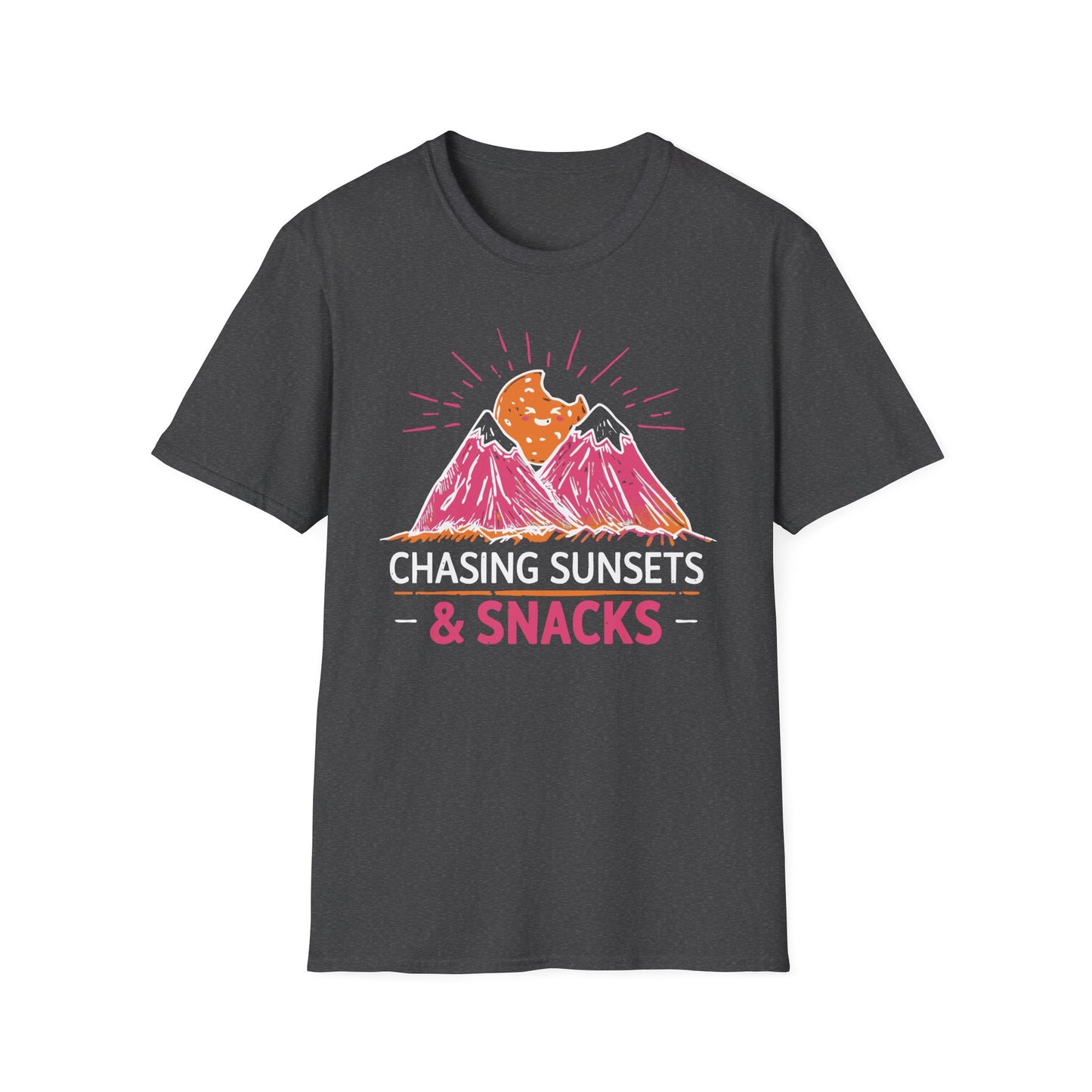 'Chasing Sunsets and Snacks' T-Shirt