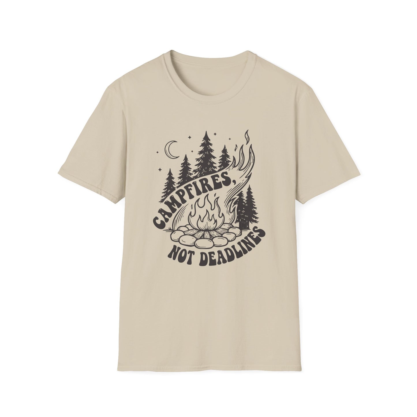'Campfires, Not Deadlines' T-Shirt