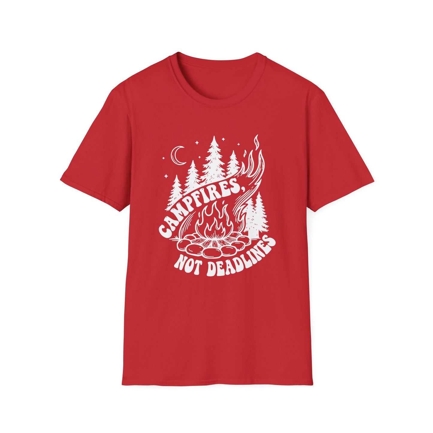 'Campfires, Not Deadlines' T-Shirt