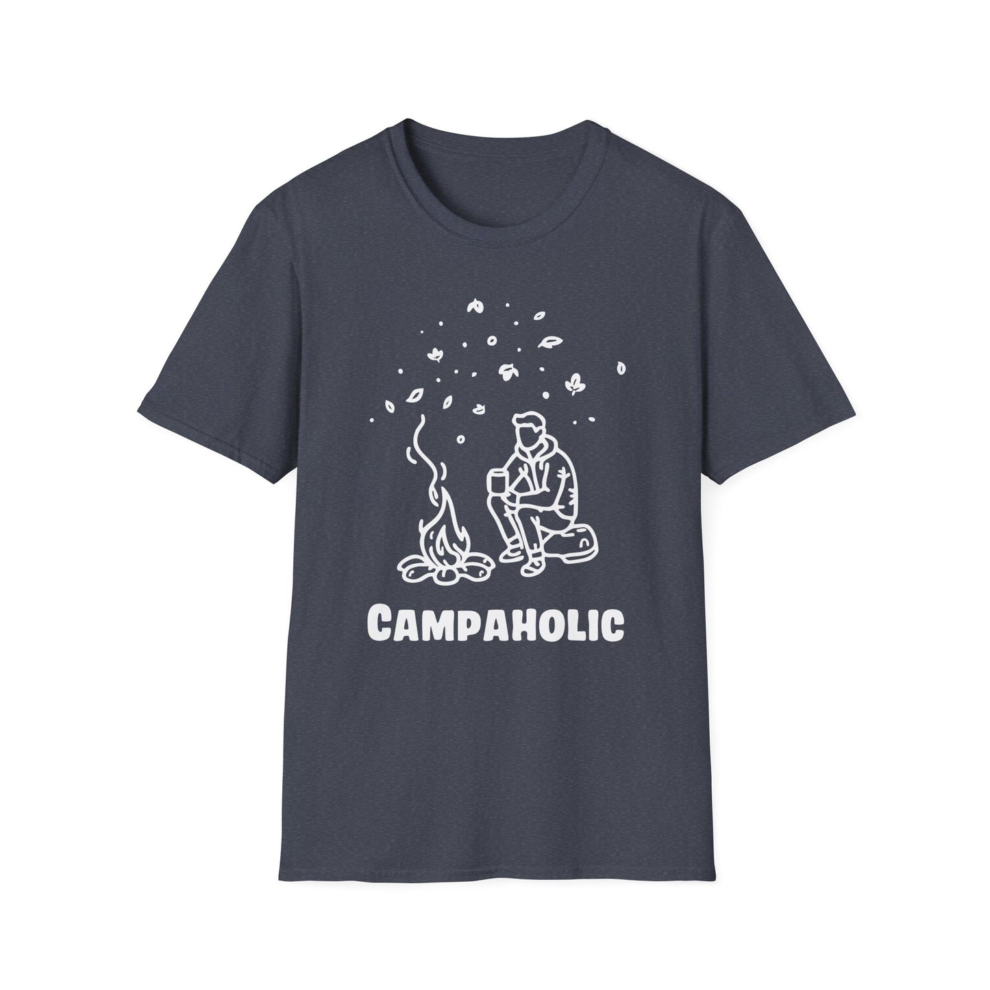 Campaholic – Funny Camping & Coffee Lover T-Shirt