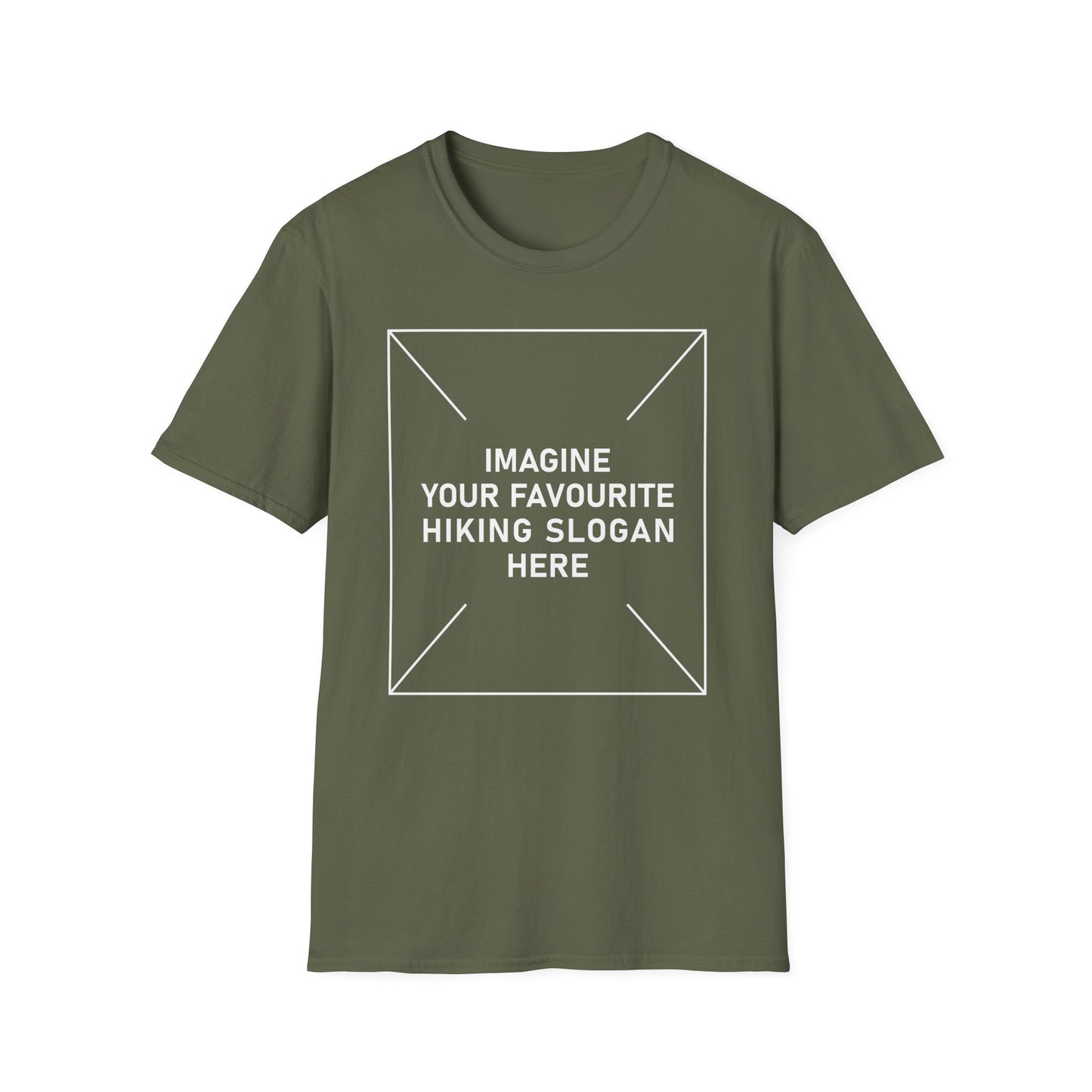 'Imagine Your Favourite Hiking Slogan Here' T-Shirt