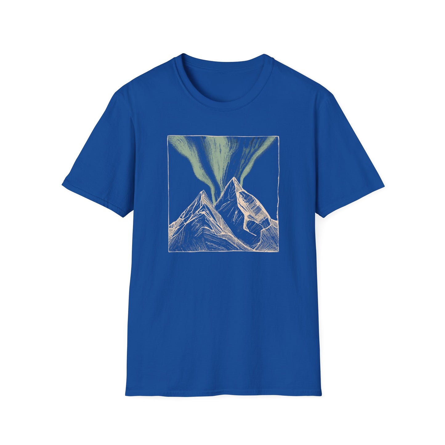 Mountain Aurora Borealis Camping T-Shirt