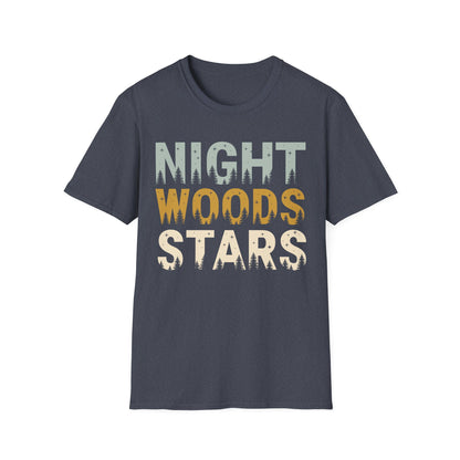 'Night Woods Stars' Camping T-Shirt