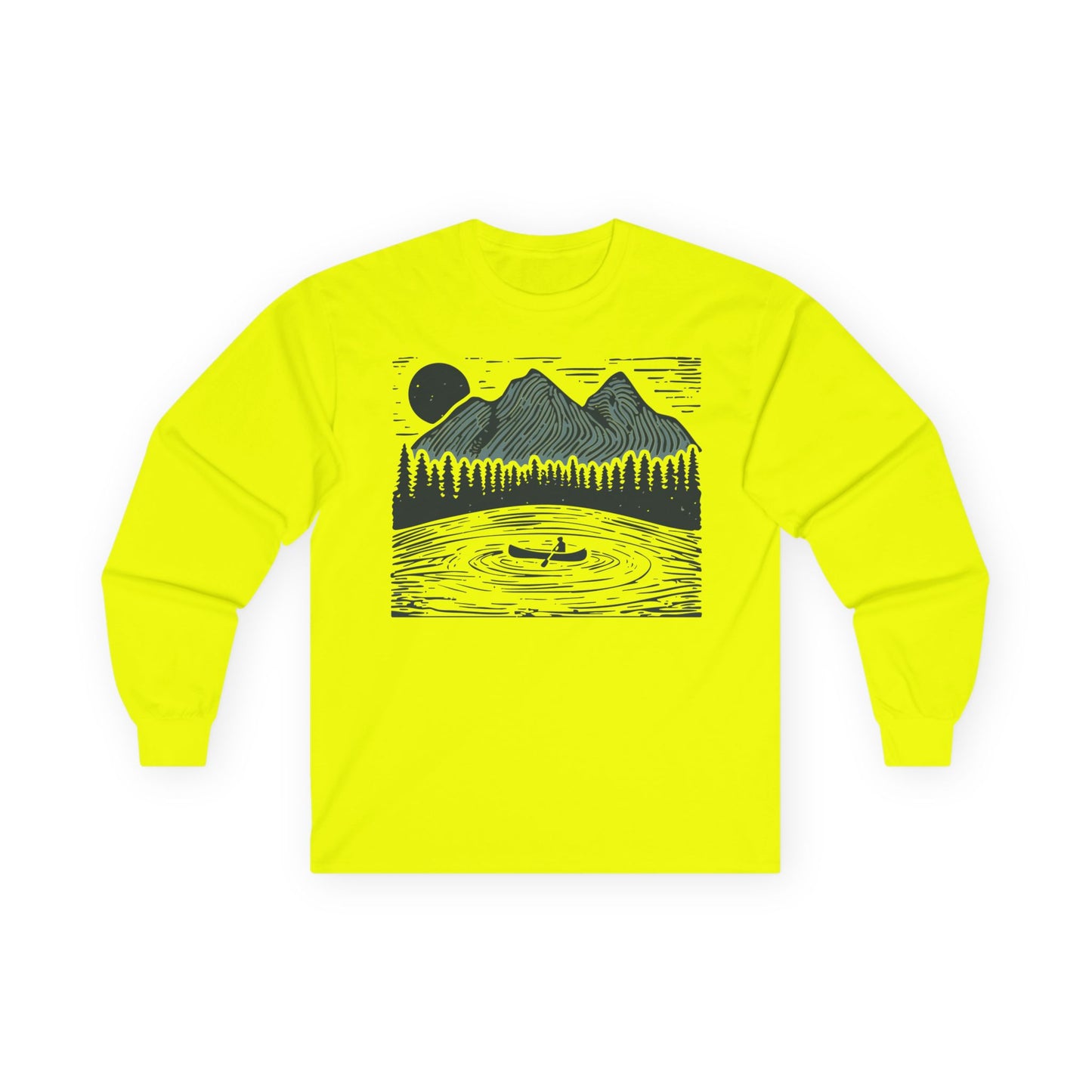 Mountain Lake Long Sleeve Shirt - Canoe Adventure Tee