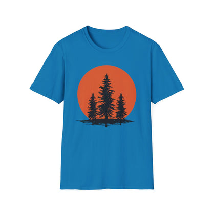 Pine Trees Sunset T-Shirt