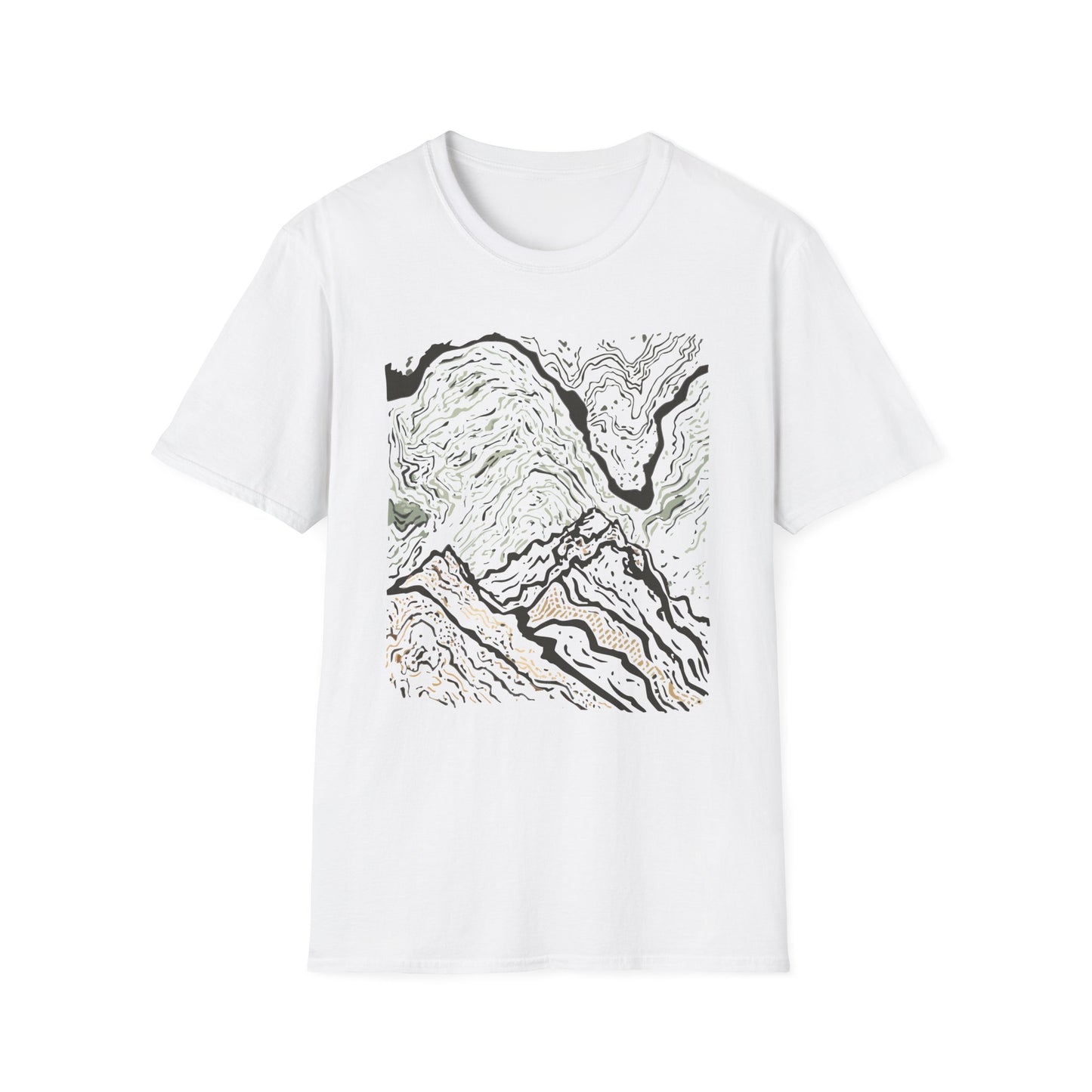 Abstract Mountain Flow T-Shirt