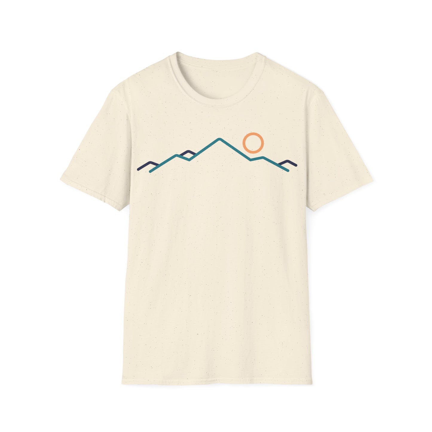 Minimalist Mountain Line Art T-Shirt