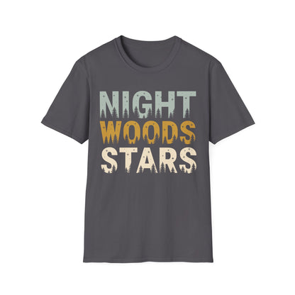 'Night Woods Stars' Camping T-Shirt