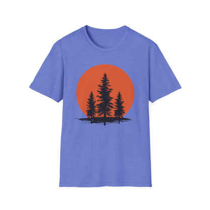 Pine Trees Sunset T-Shirt