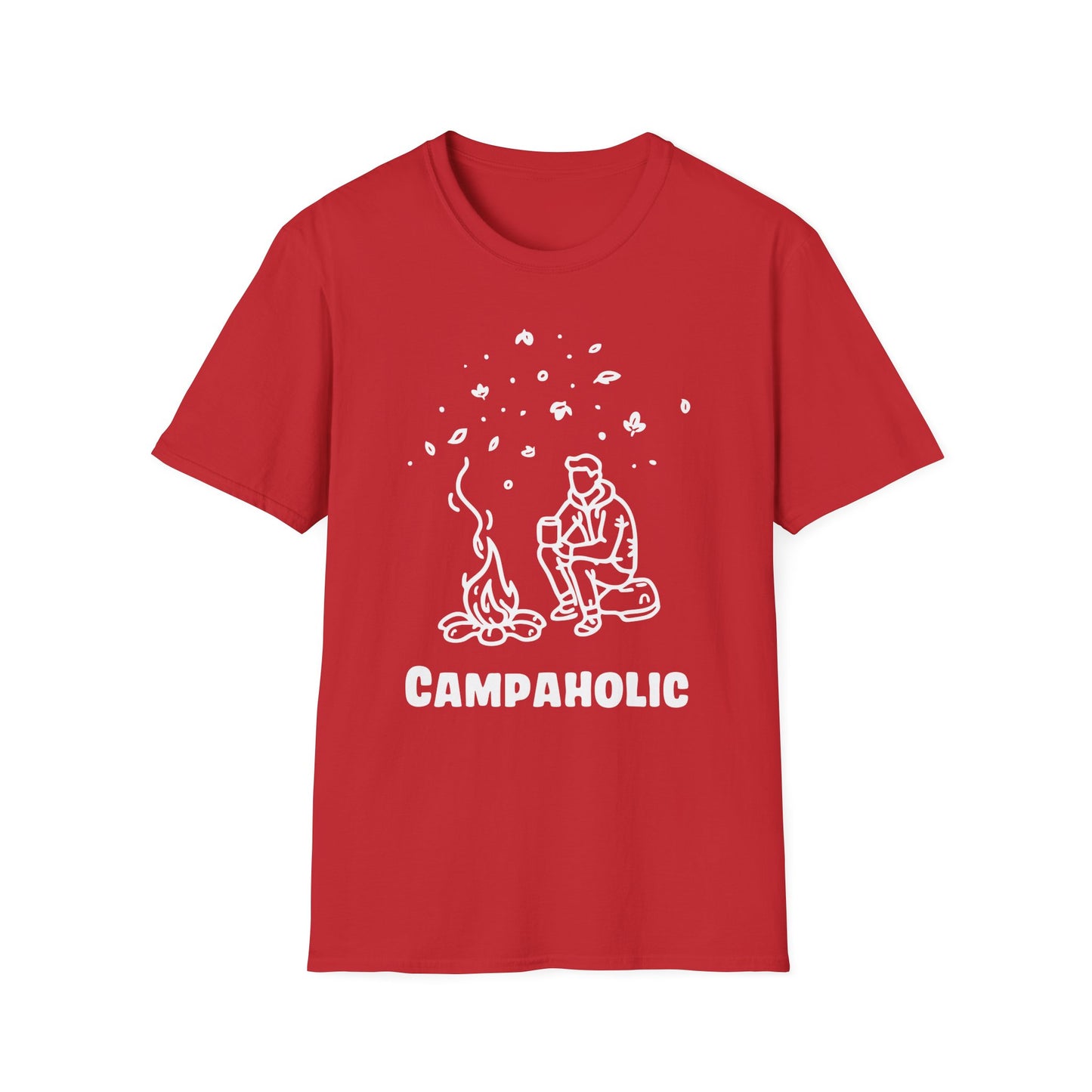 Campaholic – Funny Camping & Coffee Lover T-Shirt