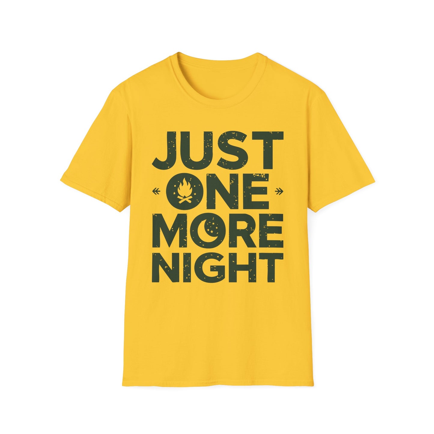 Just One More Night T-Shirt – Camping & Outdoor Graphic Tee