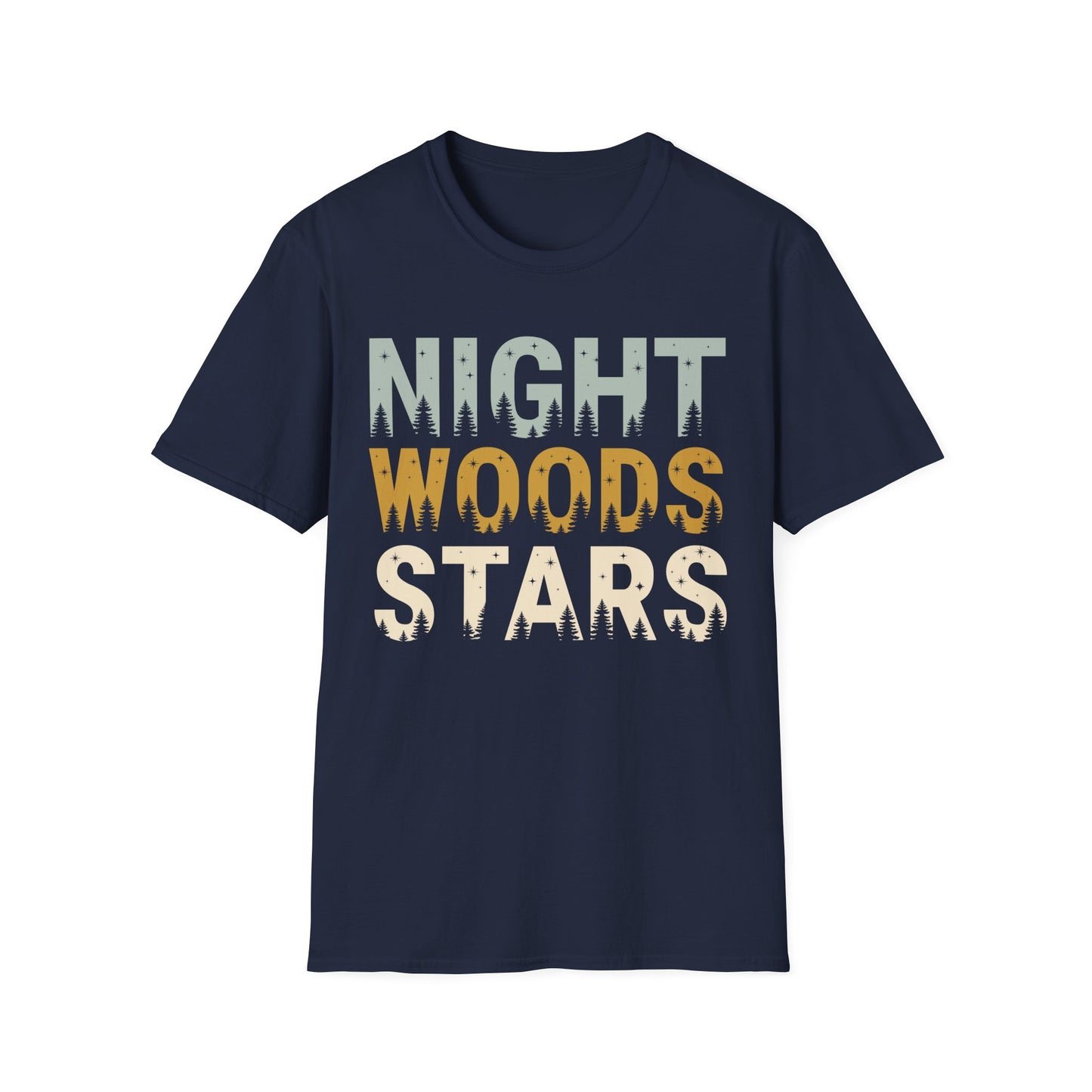'Night Woods Stars' Camping T-Shirt