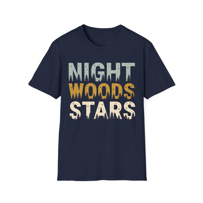 'Night Woods Stars' Camping T-Shirt
