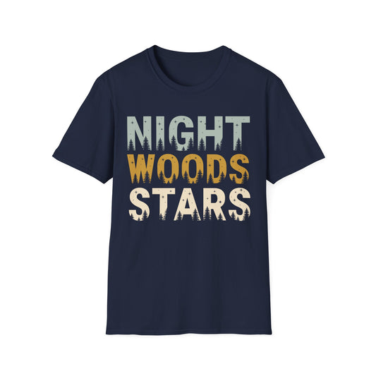 'Night Woods Stars' Camping T-Shirt