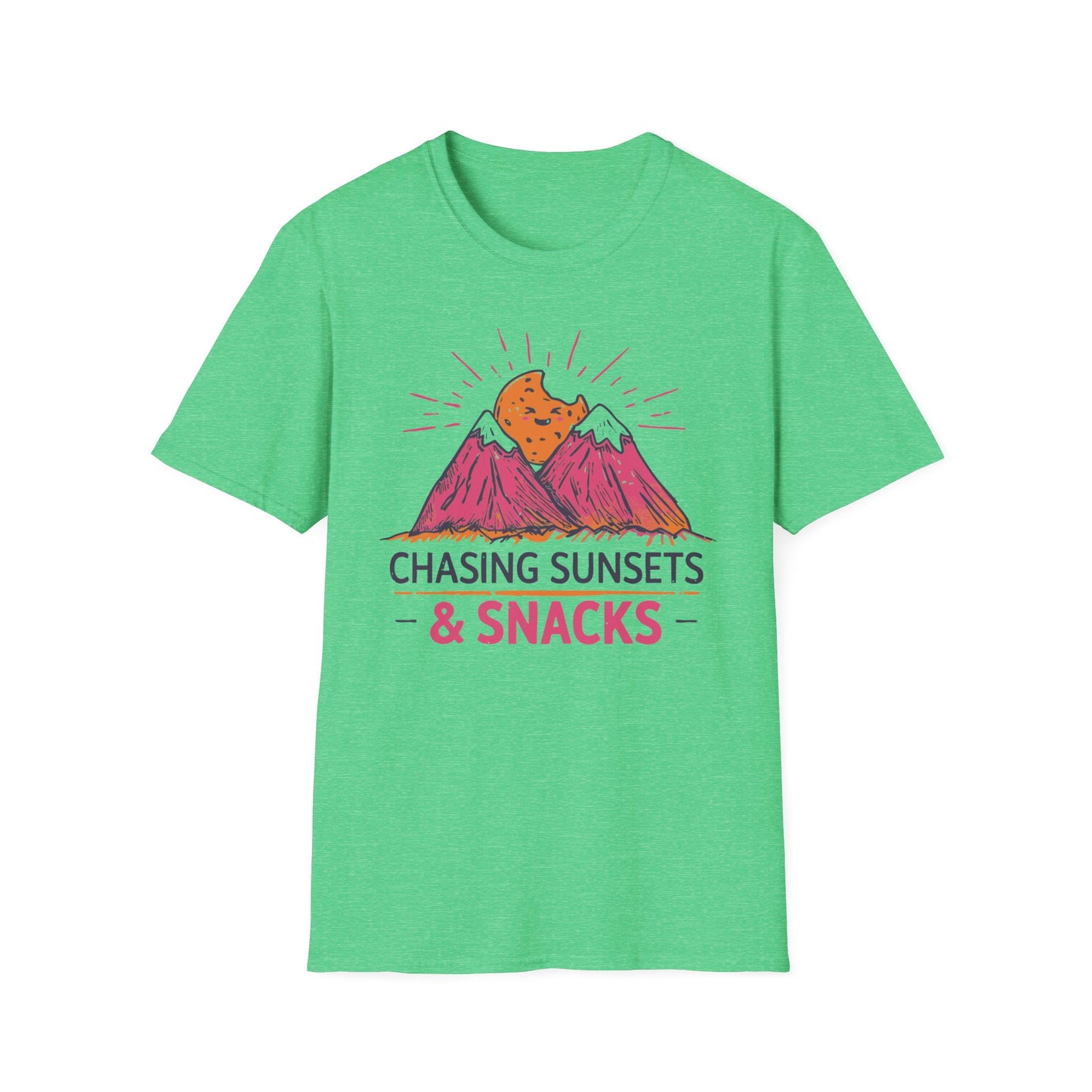 'Chasing Sunsets and Snacks' T-Shirt