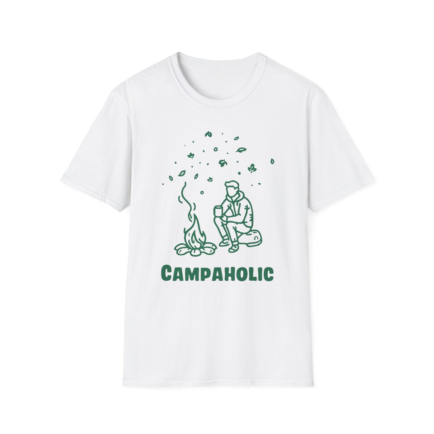 Campaholic – Funny Camping & Coffee Lover T-Shirt