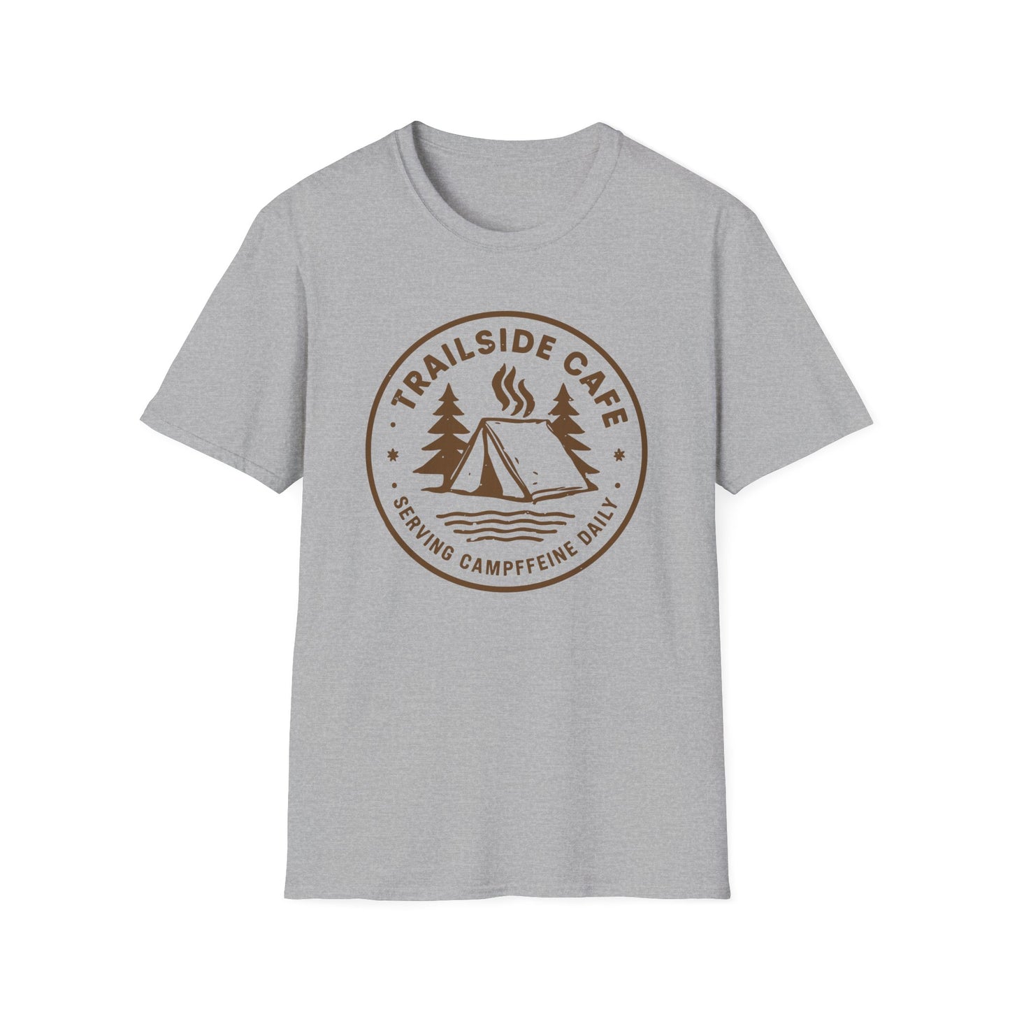 'Trailside Café – Serving Campffeine Daily' T-Shirt