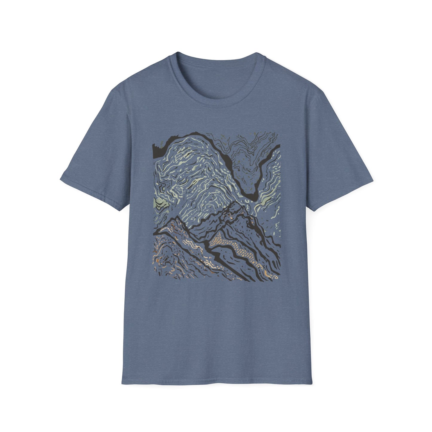 Abstract Mountain Flow T-Shirt