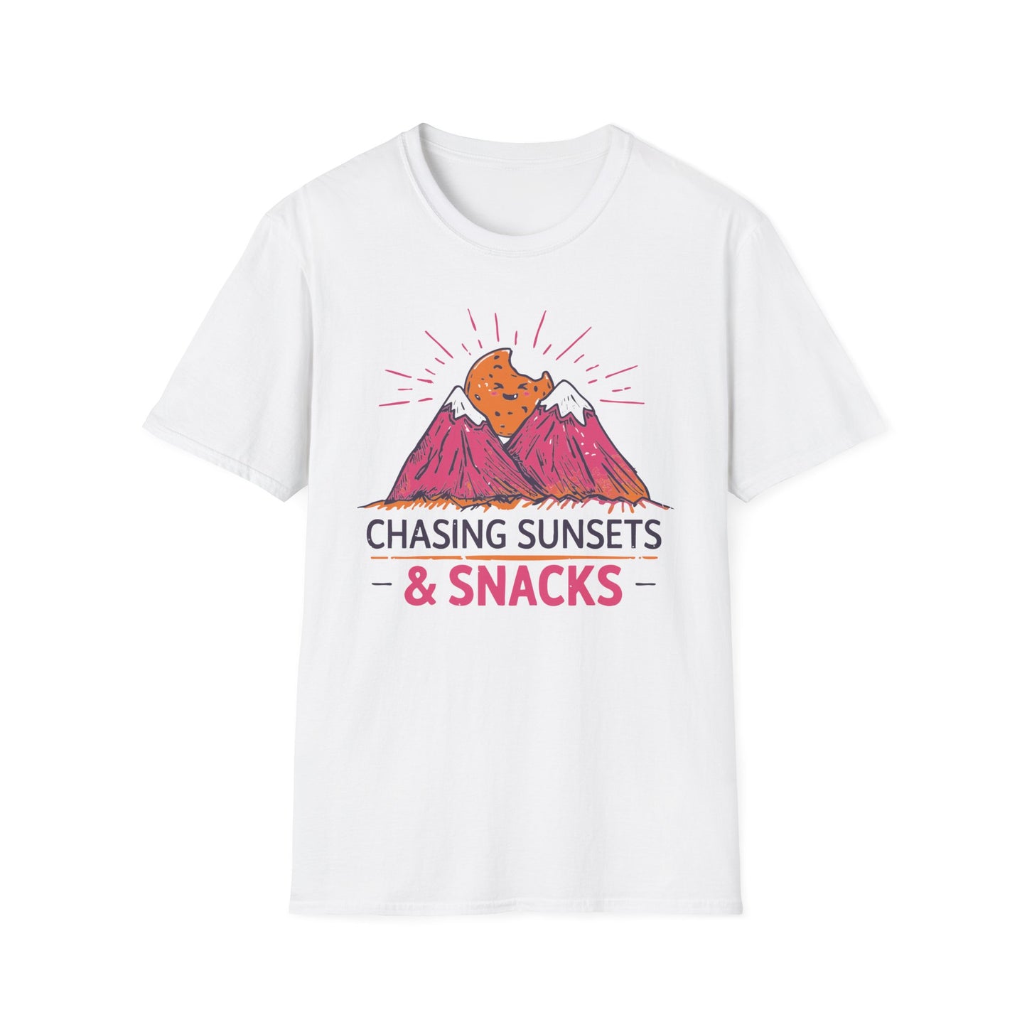 'Chasing Sunsets and Snacks' T-Shirt
