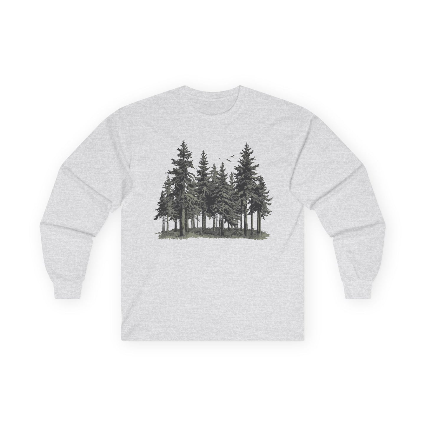 Forest Trees Long Sleeve Shirt - Unisex Nature Tee