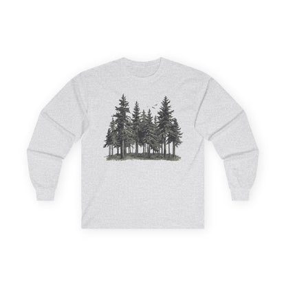 Forest Trees Long Sleeve Shirt - Unisex Nature Tee