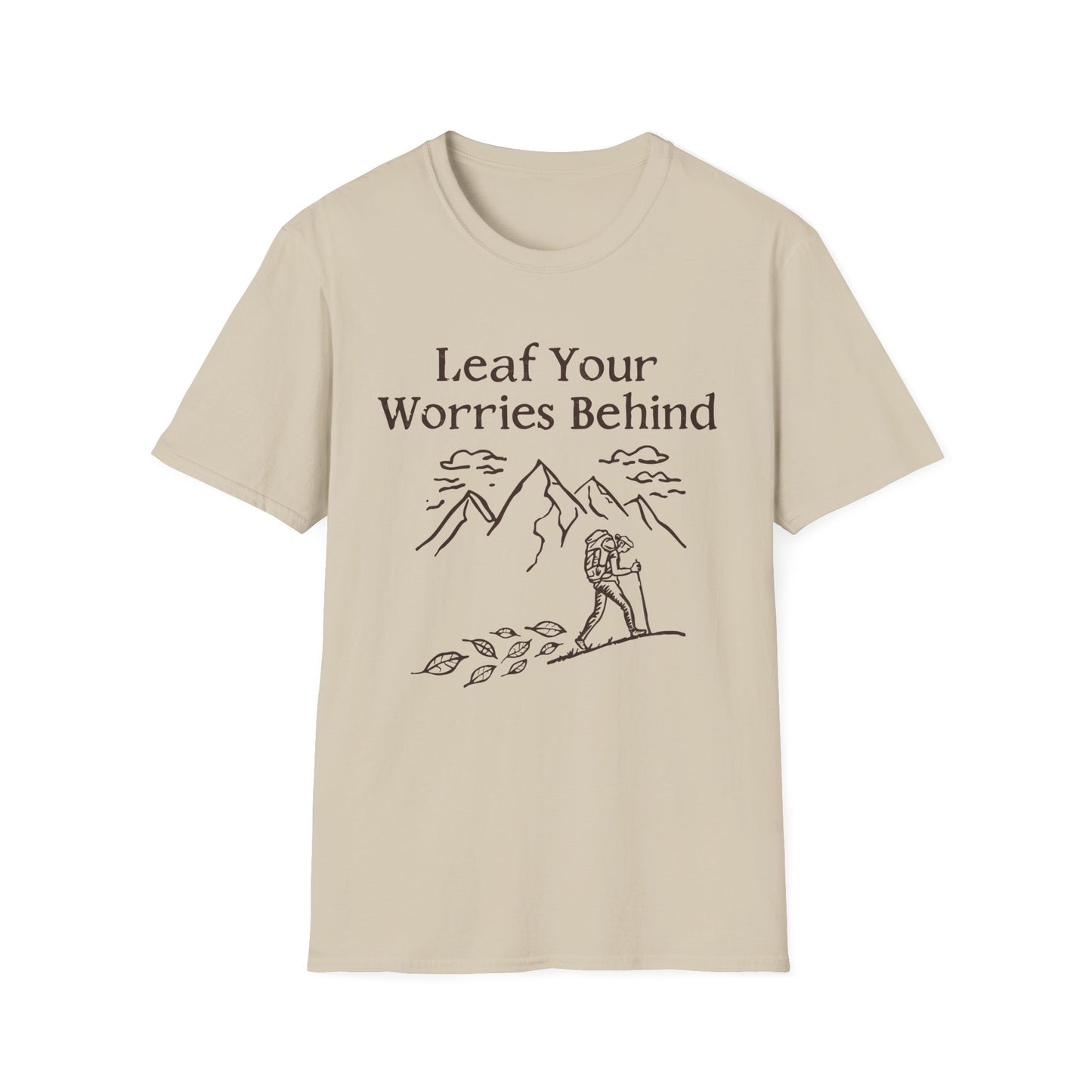 'Leaf your worries behind' Camping T-Shirt