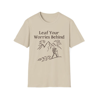 'Leaf your worries behind' Camping T-Shirt