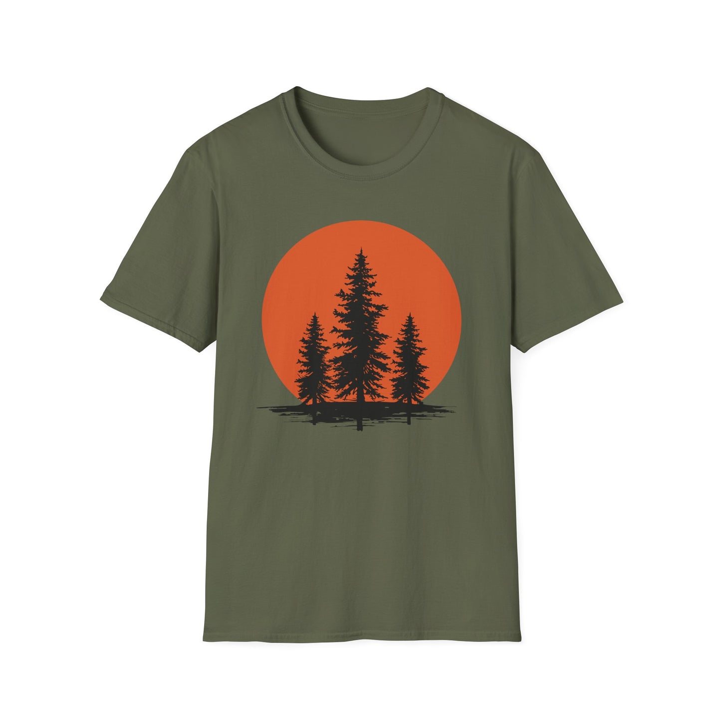 Pine Trees Sunset T-Shirt