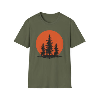 Pine Trees Sunset T-Shirt
