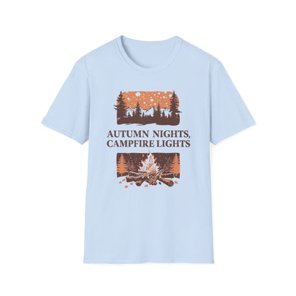 'Autumn Nights Campfire Lights' T-Shirt