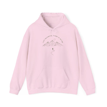Lost On Purpose Hoodie – Unisex Mountain Camping Sweatshirt