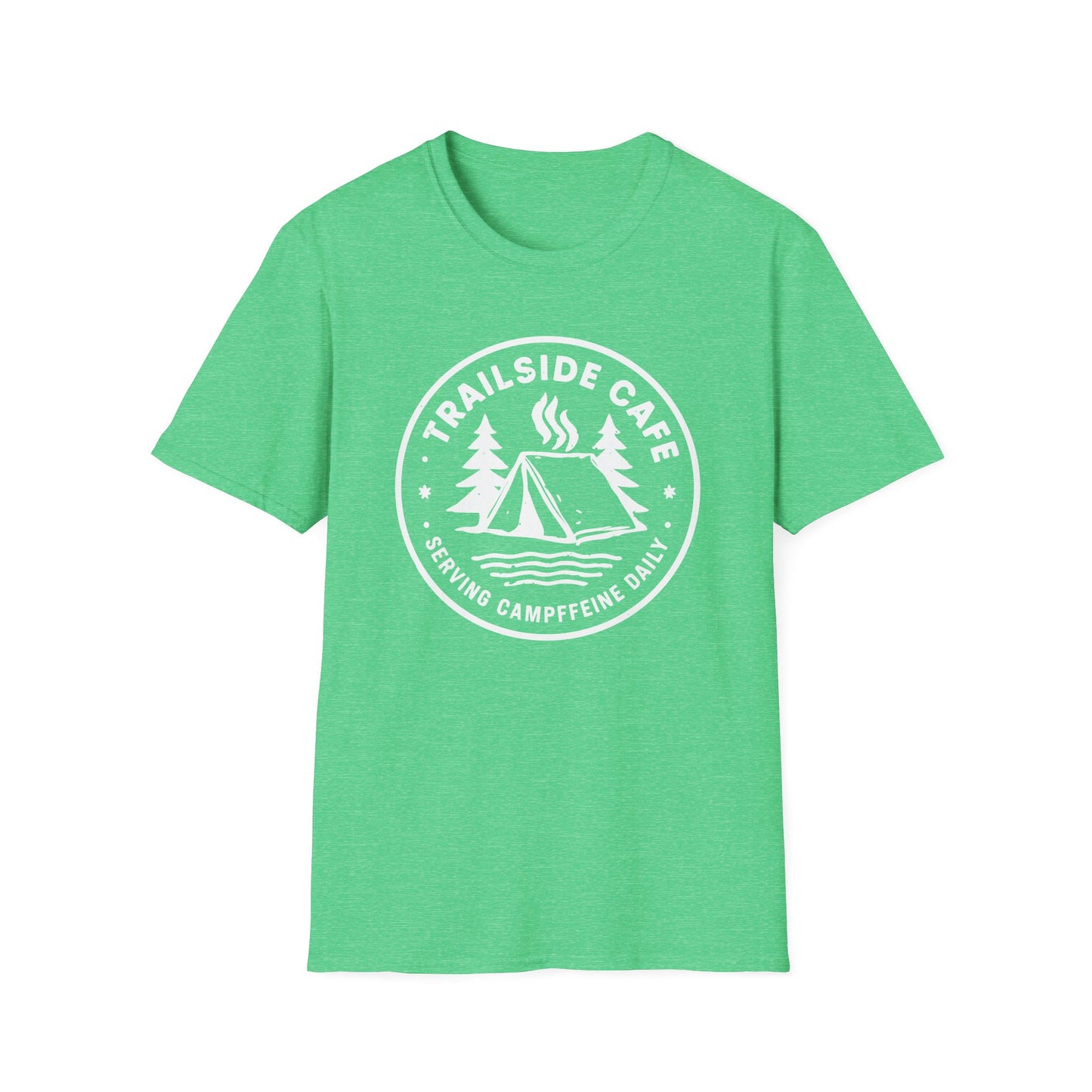 'Trailside Café – Serving Campffeine Daily' T-Shirt