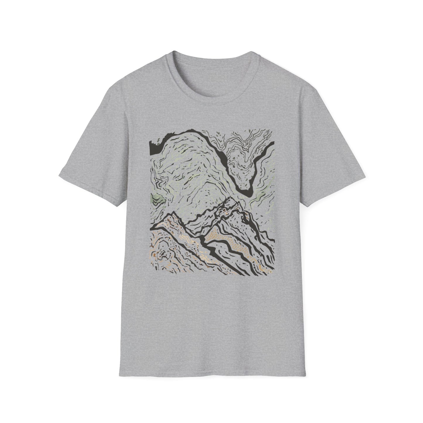 Abstract Mountain Flow T-Shirt