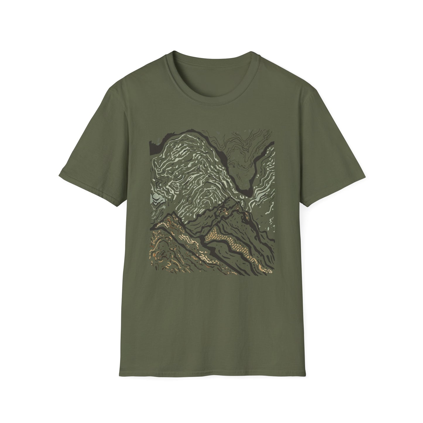 Abstract Mountain Flow T-Shirt