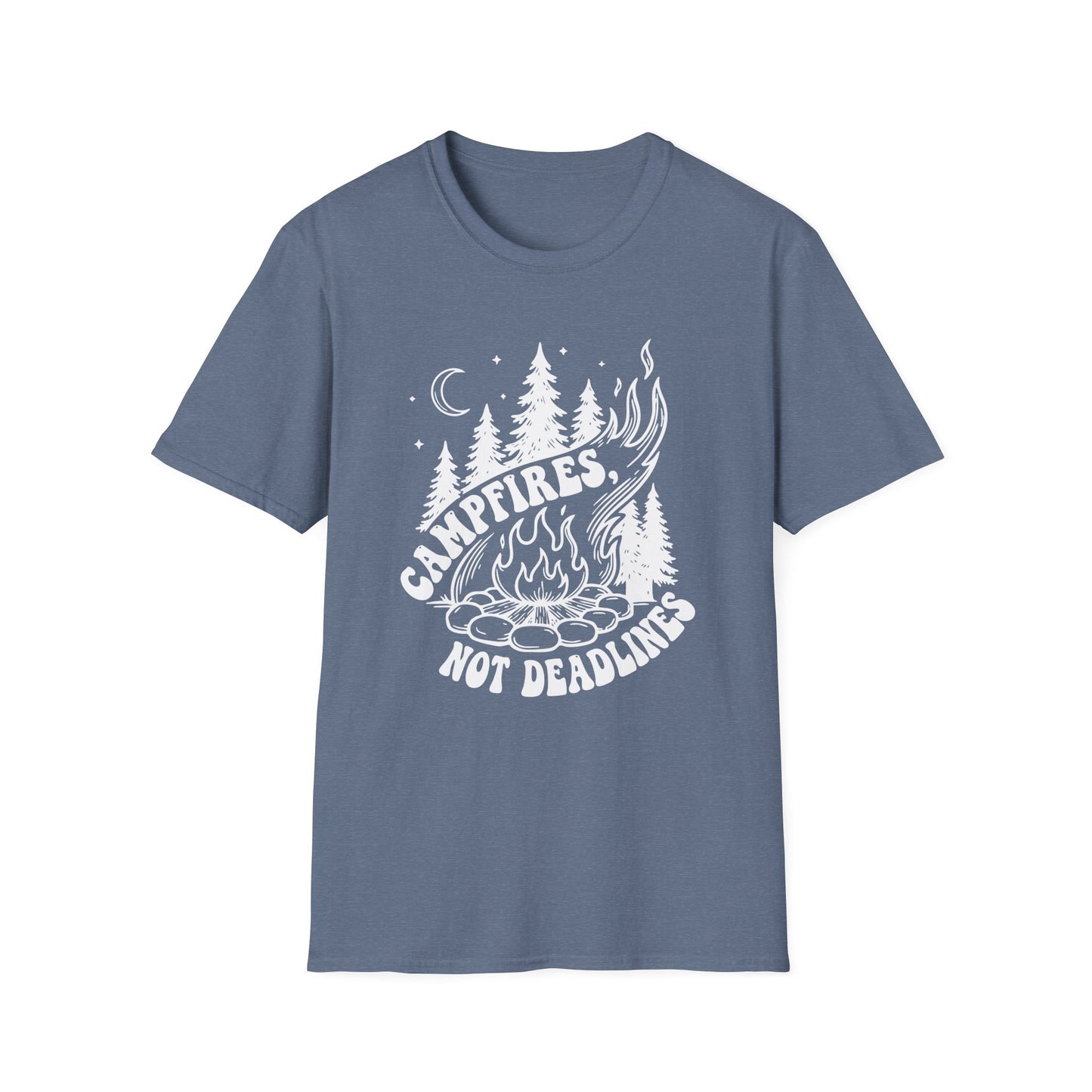 'Campfires, Not Deadlines' T-Shirt