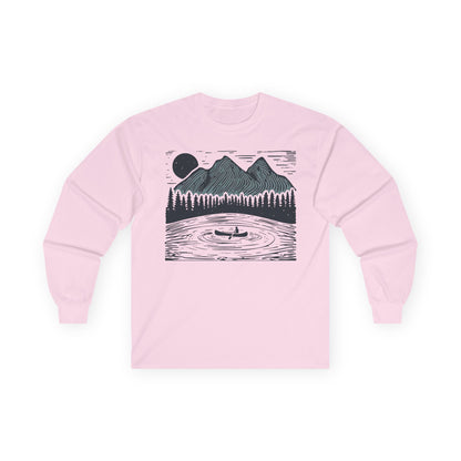 Mountain Lake Long Sleeve Shirt - Canoe Adventure Tee