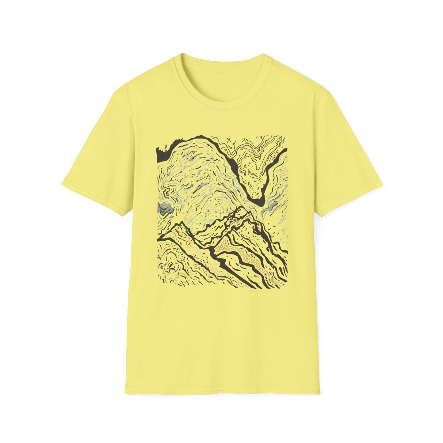 Abstract Mountain Flow T-Shirt
