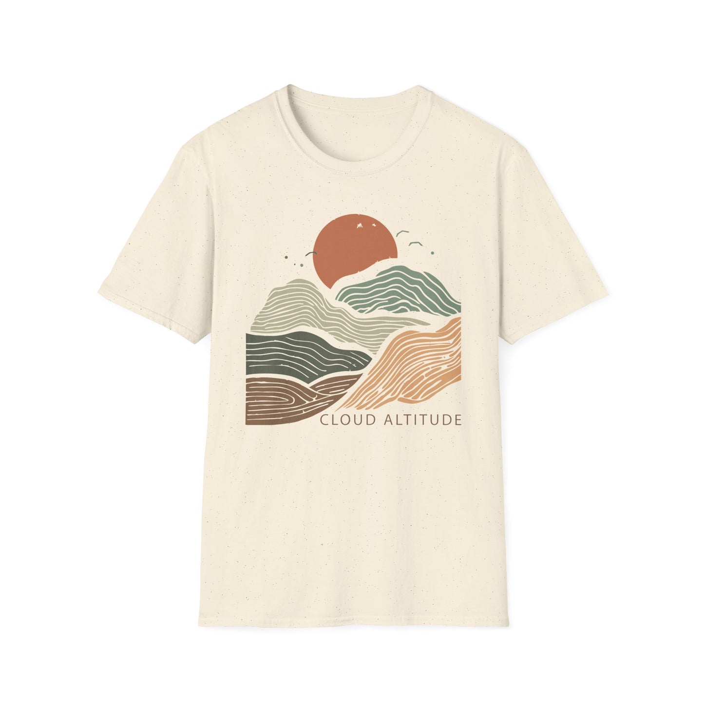 Cloud Altitude – Minimal Abstract Mountain T-Shirt